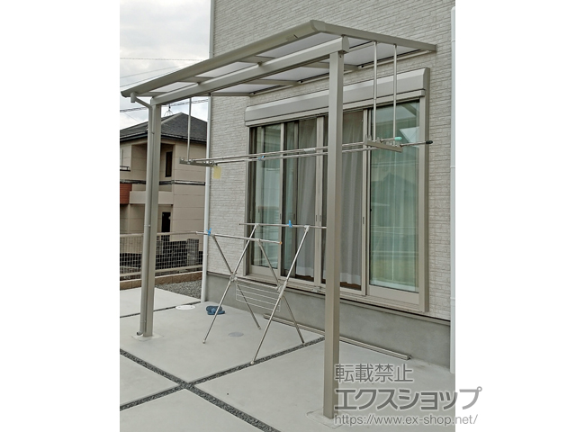 長崎県大村市ののテラス屋根 ソラリア F型 テラスタイプ 単体 積雪〜20cm対応 施工例