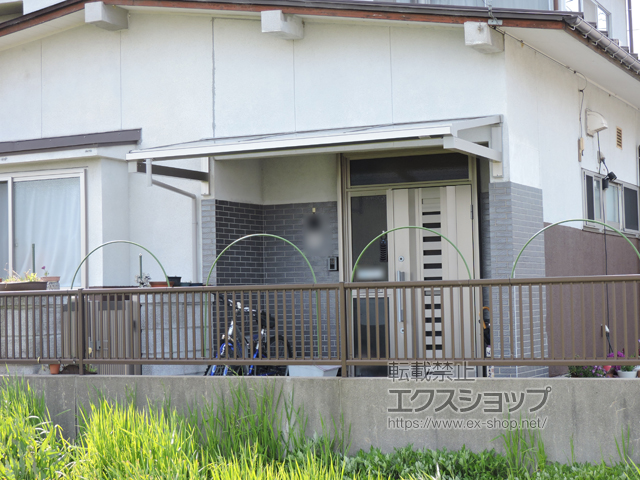 島根県浜田市ののバルコニー・ベランダ屋根 ソラリア F型 ルーフタイプ 単体積雪〜20cm対応 施工例