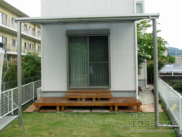 福岡県福岡市ののテラス屋根 ソラリア F型 テラスタイプ 単体 積雪〜20cm対応 施工例