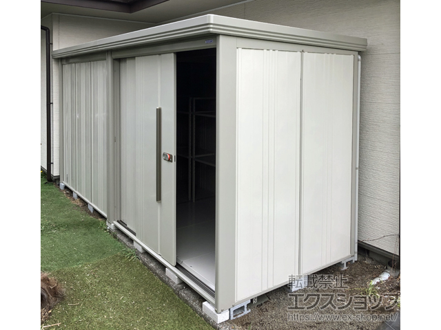 神奈川県相模原市のの物置・屋外倉庫 Mr.ストックマンダンディ 一般型 4415×1590×2110 ND-4415-W 施工例