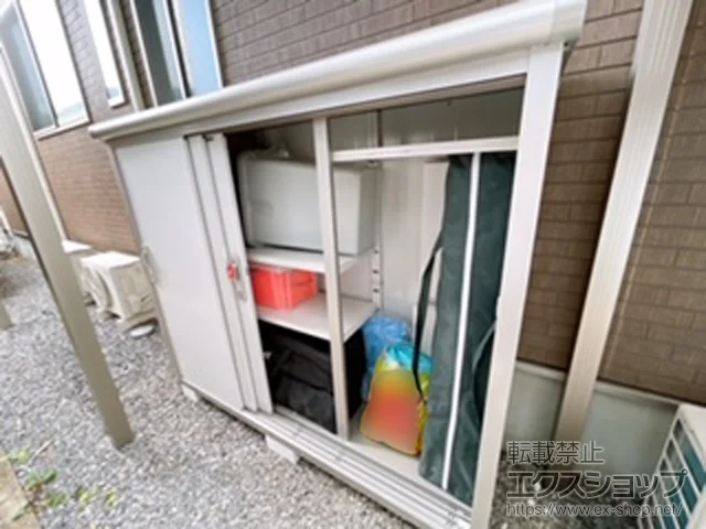 愛知県岡崎市のヨドコウの物置・収納・屋外倉庫 エスモ 一般型 1797×520×1501（ESE-1805E） ESE-1805E-PW 施工例