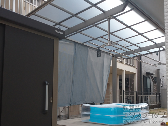 愛知県名古屋市ののカーポート フーゴF (フラットスタイル)積雪〜20cm対応 施工例