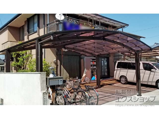 岡山県倉敷市ののカーポート レイナポートグラン　積雪〜20cm対応 施工例