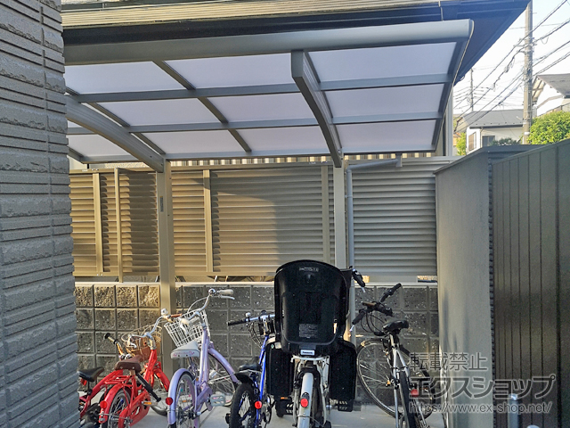 東京都西東京市ののサイクルポート・駐輪場 プレシオスポート ミニ 積雪〜20cm対応 施工例