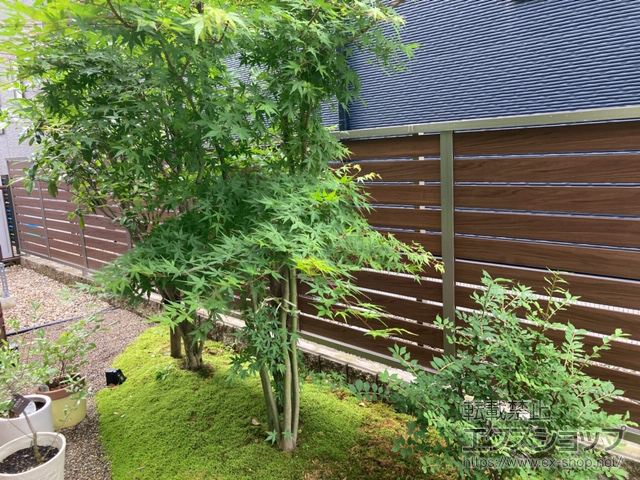 石川県金沢市ののフェンス・柵 モクハイフェンス フリーポールタイプ 施工例