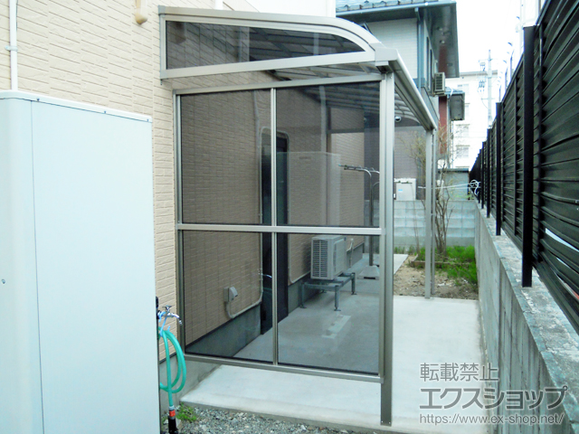山形県山形市のテラス屋根施工例(テラスVS R型 積雪50cm対応 テラス