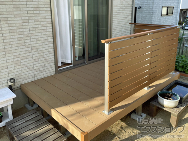 大分県大分市ののウッドデッキ リウッドデッキ 200 施工例
