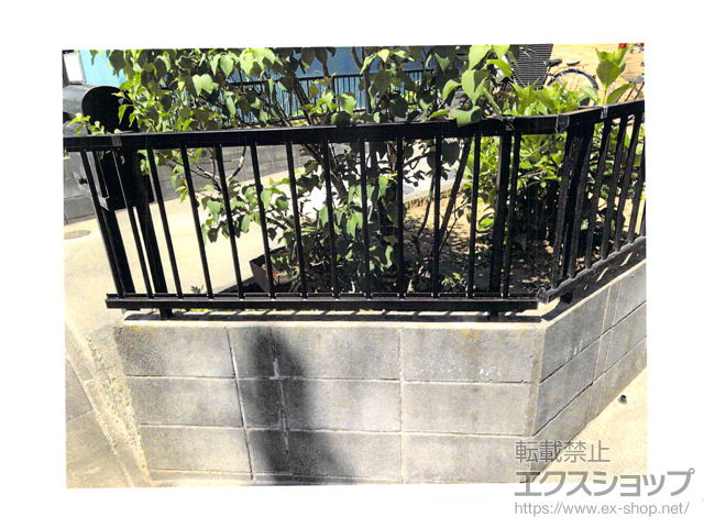埼玉県川口市ののフェンス・柵 ハイサモア フリーポールタイプ 施工例