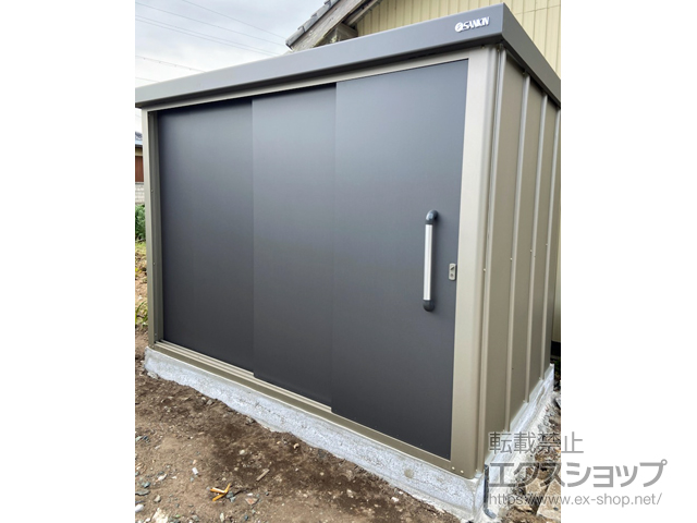 愛知県田原市のの物置・屋外倉庫 エスケーエイト SK8-130 一般型 2600×1600×1940 SK8-130-GK 施工例