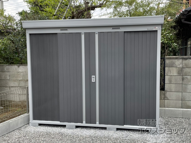 埼玉県さいたま市のの物置・屋外倉庫 ネクスタ 一般型 2630×950×2075（NXN-26S） NXN-26S-PG 施工例