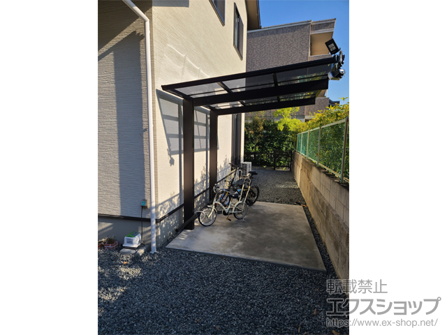 広島県福山市ののサイクルポート・駐輪場 エフルージュグランミニ 積雪〜20cm対応 施工例
