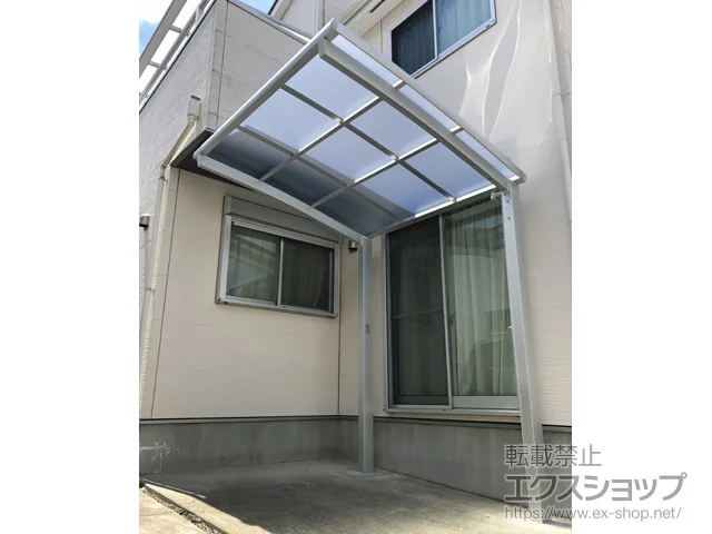 埼玉県上尾市のLIXIL(リクシル)のサイクルポート・自転車置き場 ネスカRミニ (ラウンドスタイル) 積雪～20cm対応 施工例