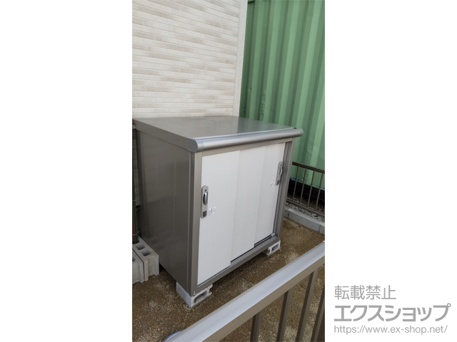 愛知県海部郡蟹江町のの物置・屋外倉庫 エスモ 一般型 1050×750×1101 ESE-1007Y-PW 施工例
