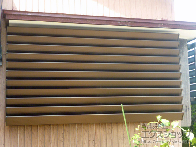 新潟県新潟市のの面格子・窓格子 目隠しガラリ ウィンバイザー アルミタイプ 施工例