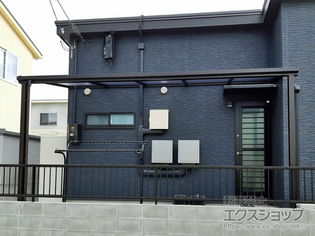 香川県高松市ののテラス屋根 ソラリア F型 テラスタイプ 単体 積雪〜20cm対応 施工例