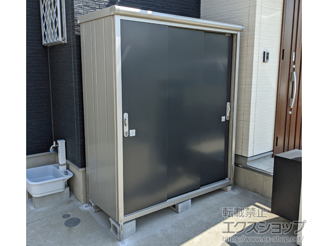 神奈川県横浜市のの物置・屋外倉庫 エスモ 一般型 1650×750×1959（ESE-1607A） ESE-1607A-SM 施工例