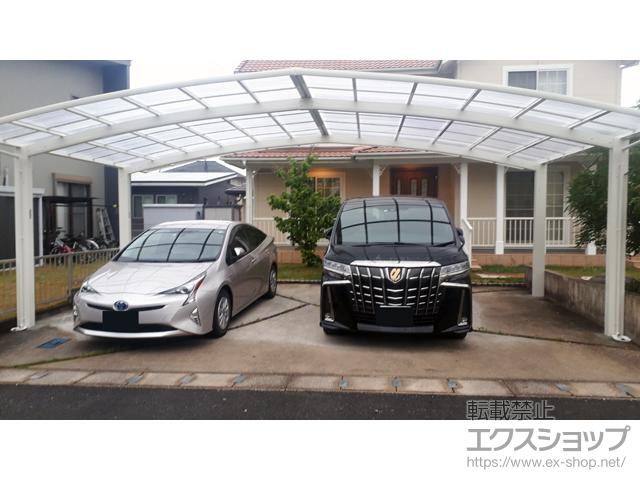 大分県中津市ののカーポート レイナトリプルポートグラン　積雪〜20cm対応 施工例