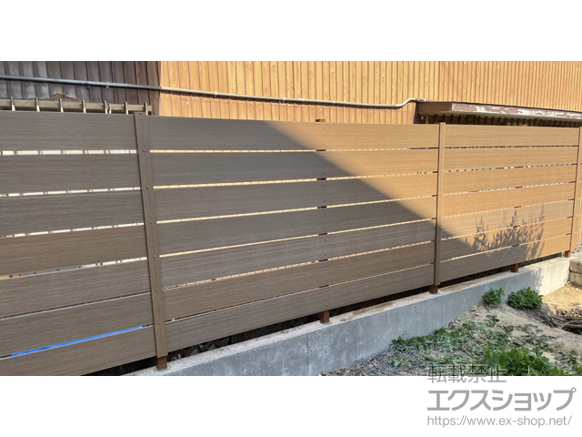 静岡県磐田市ののフェンス・柵 プラド/one ジョイント有り 隙間10mm H1200 施工例
