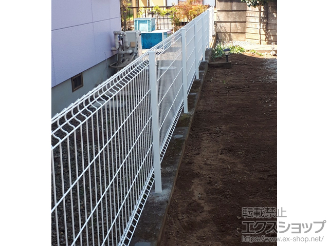 群馬県太田市ののフェンス・柵 イーネットフェンス 3F型・自由柱施工 施工例