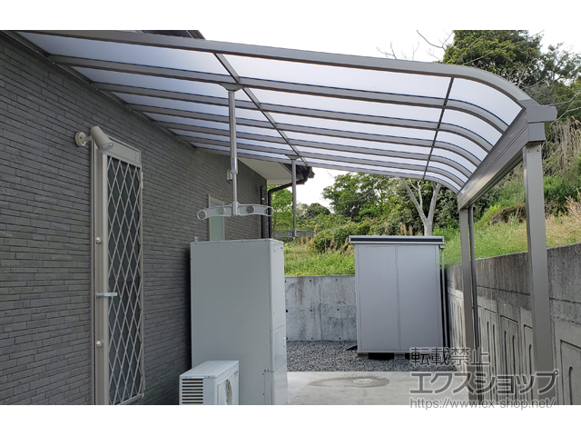 鹿児島県南さつま市ののテラス屋根 テラスVS R型 テラスタイプ 単体 積雪〜30cm対応 施工例