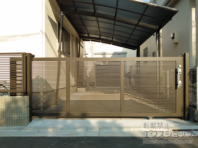 東京都板橋区ののカーゲート エススライドA型 片引き 手動 35-12 施工例