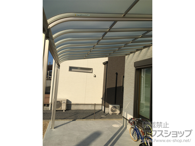 佐賀県唐津市ののテラス屋根 ソラリア R型 テラスタイプ 単体 積雪〜20cm対応 施工例