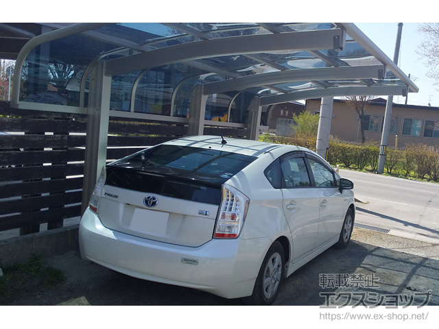 青森県十和田市ののカーポート レイナキャップポートグラン50　積雪〜50cm対応 施工例