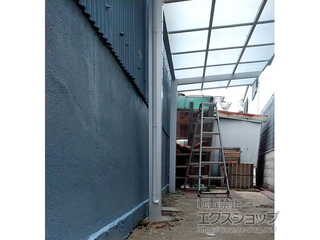 大阪府東大阪市ののサイクルポート・駐輪場 ネスカFミニ (フラットスタイル) 積雪〜20cm対応 施工例