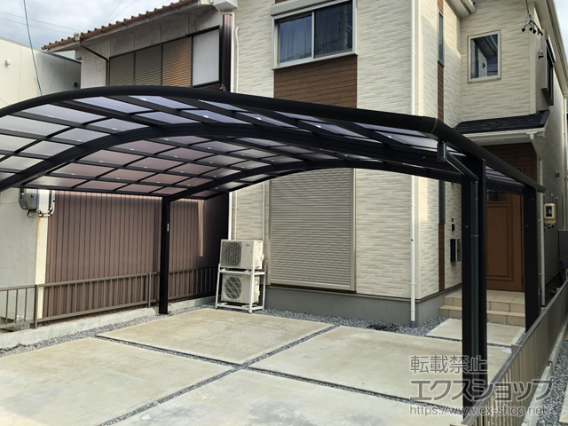 岐阜県岐阜市ののカーポート レイナツインポートグラン　積雪〜20cm対応 施工例