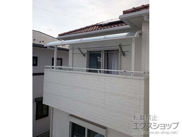 埼玉県熊谷市ののバルコニー・ベランダ屋根 ソラリア R型 屋根タイプ 単体 積雪〜20cm対応 施工例
