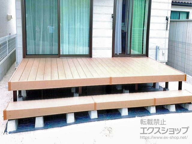 広島県広島市ののウッドデッキ リウッドデッキ 200 施工例