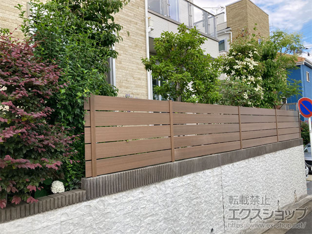 神奈川県横浜市ののフェンス・柵 プラド/one ジョイントあり仕様 すき間10mm 施工例