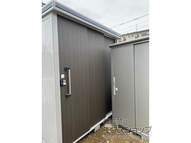 茨城県日立市のの物置・屋外倉庫 エルモ 一般型 2220×1870×2358（LMD-2218H） LMD-2218H-DW 施工例