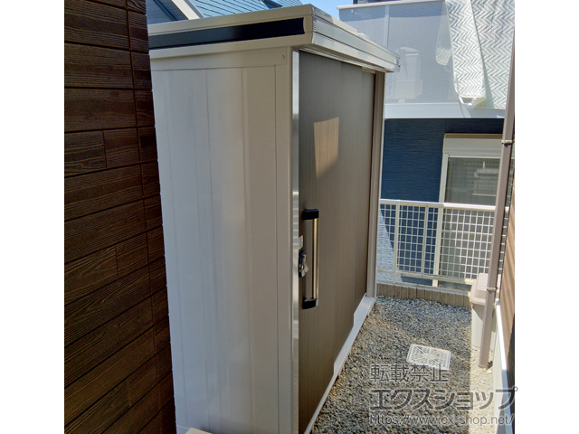 長崎県西彼杵郡長与町のの物置・屋外倉庫 エルモ 一般型 2220×1520×2120（LMD-2215） LMD-2215-DW 施工例