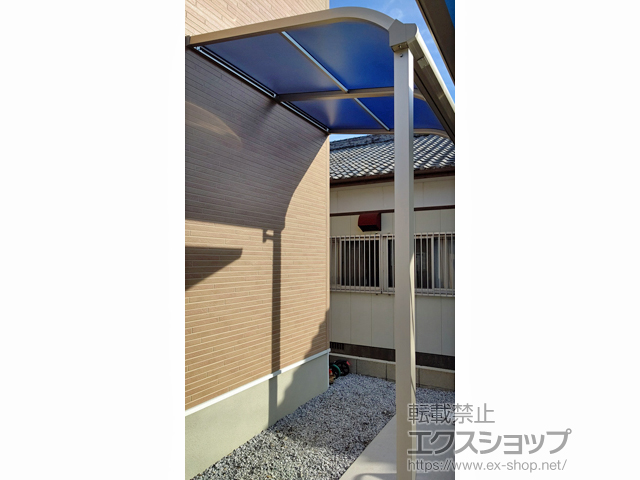 宮崎県宮崎市ののテラス屋根 ソラリア R型 テラスタイプ 単体 積雪〜20cm対応 施工例