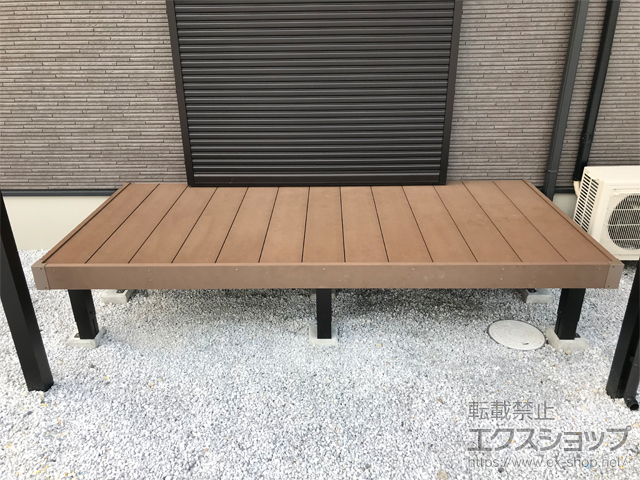 福岡県行橋市ののウッドデッキ リウッドデッキ 200 施工例