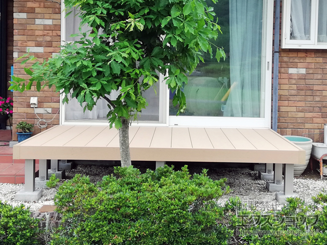 静岡県御前崎市ののウッドデッキ リウッドデッキ 200 施工例