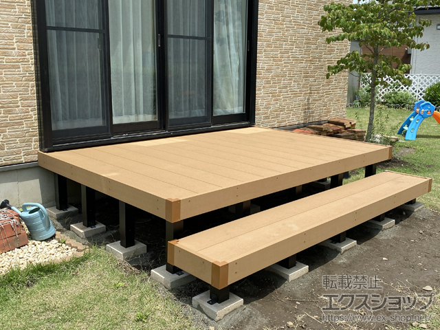 埼玉県坂戸市ののウッドデッキ リウッドデッキ 200 施工例