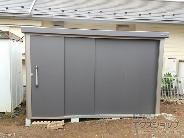 埼玉県越谷市のの物置・屋外倉庫 エスケーエイト SK8-180 一般型 3000×2000×1940 SK8-180-GK 施工例