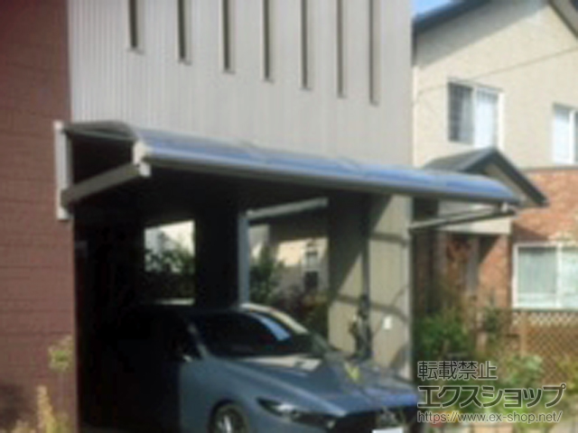 石川県白山市ののバルコニー・ベランダ屋根 スピーネ R型 1500 ルーフタイプ 単体 積雪〜50cm対応 施工例