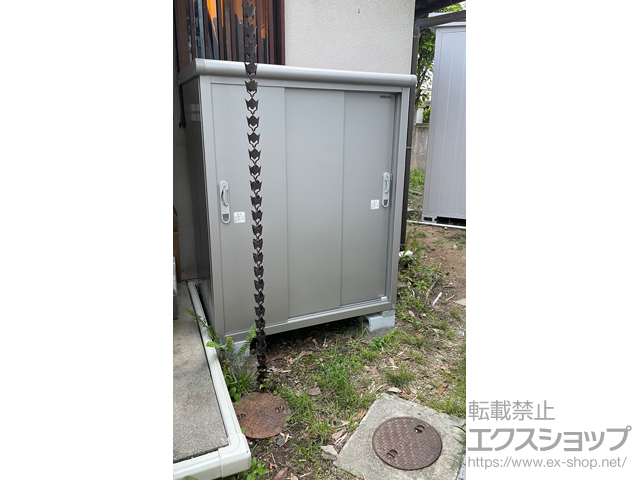 兵庫県西宮市のの物置・屋外倉庫 エルモ 一般型 1870×1170×2361（LMD-1811H） LMD-1811H-CB 施工例