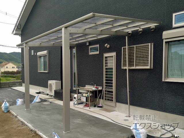鹿児島県南さつま市ののカーポート エフルージュグラン　積雪〜20cm対応 施工例