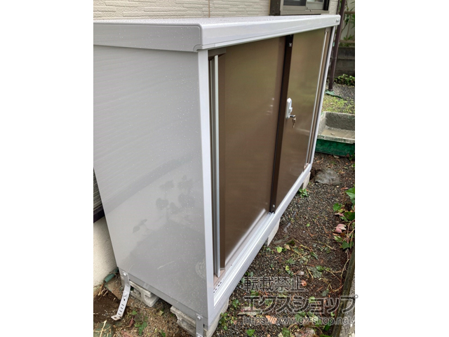 静岡県沼津市のの物置・屋外倉庫 シンプリー 一般型 1520×515×1103 MJX-155B-TB 施工例