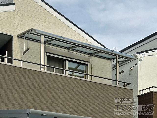 大阪府大東市ののバルコニー・ベランダ屋根 スピーネ R型 屋根タイプ 単体 積雪〜20cm対応 施工例
