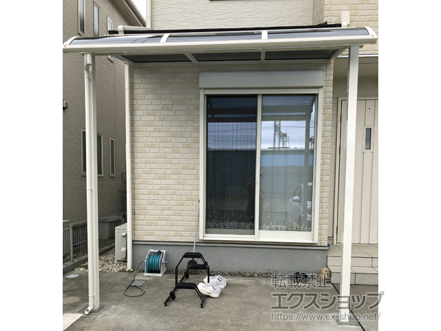 岐阜県岐阜市ののテラス屋根 ソラリア R型 テラスタイプ 単体 積雪〜20cm対応 施工例