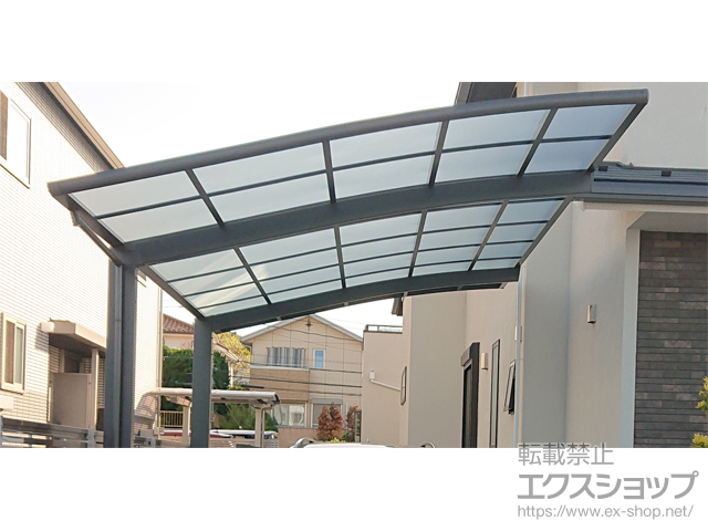 神奈川県横浜市ののカーポート ネスカR (ラウンドスタイル) 積雪〜20cm対応 施工例