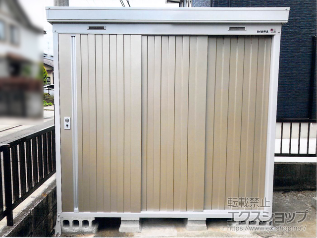 宮城県仙台市のの物置・屋外倉庫 ネクスタ 一般型 2210×950×2075 施工例