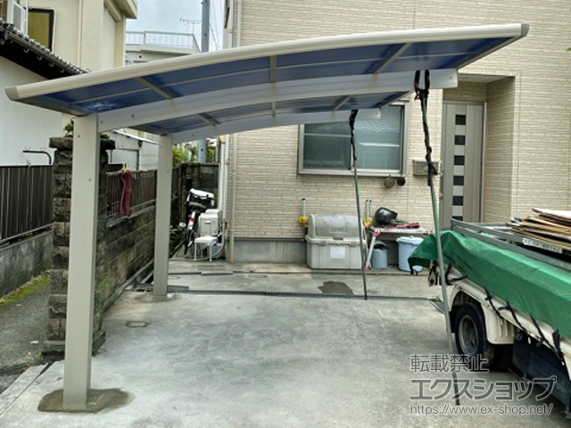 和歌山県和歌山市ののカーポート プレシオスポート 積雪〜20cm対応 施工例