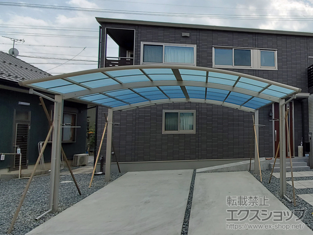 愛知県一宮市ののカーポート レイナツインポートグラン　積雪〜20cm対応 施工例