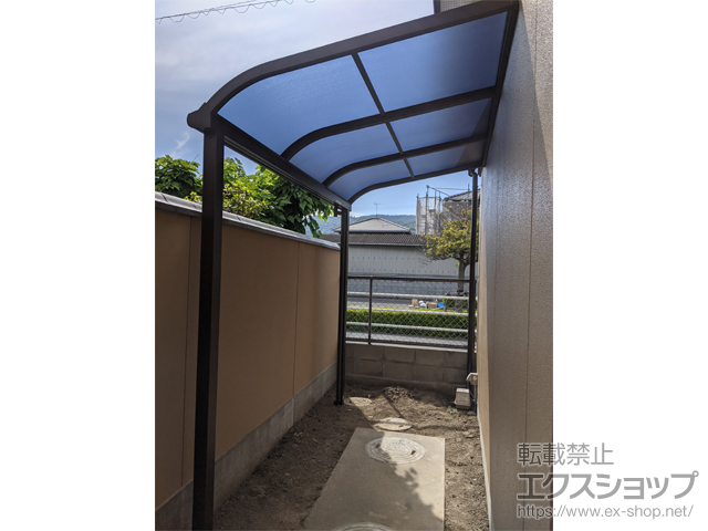 香川県高松市ののテラス屋根 ソラリア R型 テラスタイプ 単体 積雪〜20cm対応 施工例